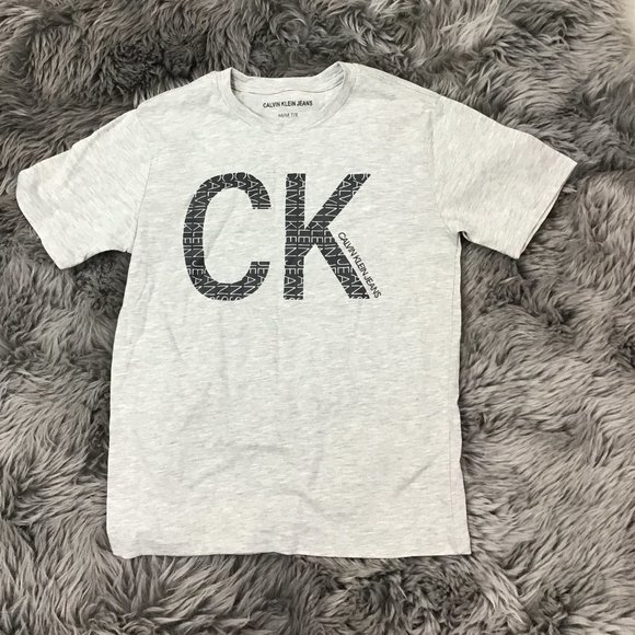 Calvin Klein | Boy's T-Shirt Set | 2 Pack | Blue & Grey | Medium - Picture 1 of 4